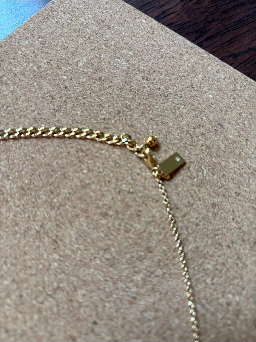 kate spade Gold-tone Long Necklace with Black Flower and Pearl Accents